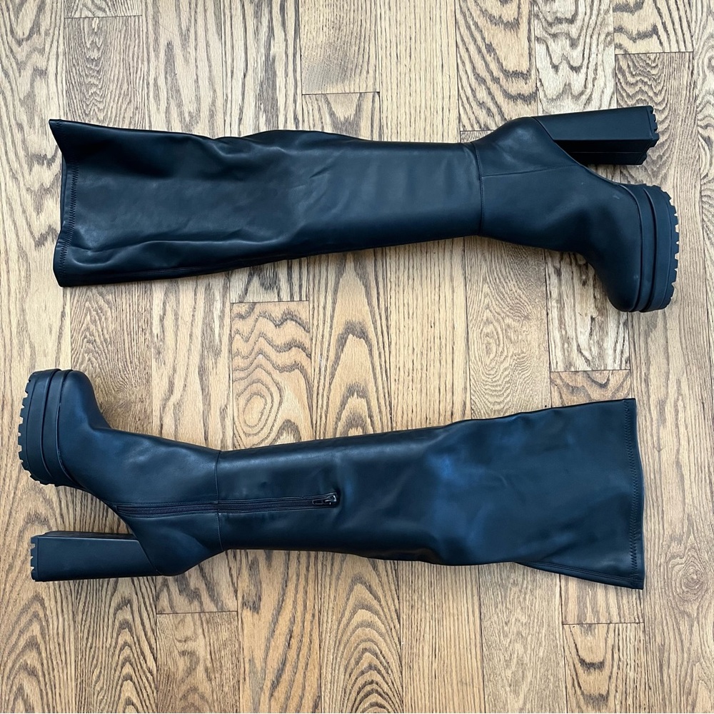 JLO by Jennifer Lopez Black OTK Over The Knee Boots Sz 11 New Without Box